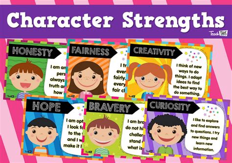 Character Strengths Worksheets