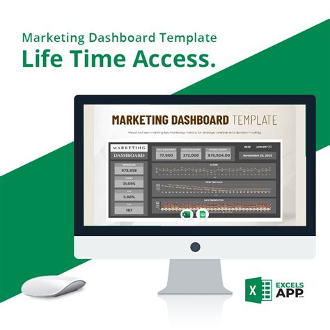 Marketing Dashboard Template - Excels App