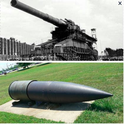 Schwerer Gustav, the biggest gun to exist with its shell : r/interestingasfuck