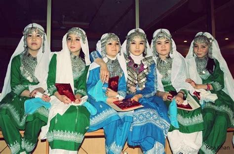 Hazara girls in traditional costumes, Central Afghanistan. | Hazara people, Afghan clothes ...