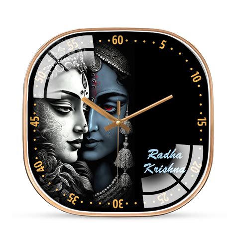 Shree RadhaKrishna wall clock– Hobby India