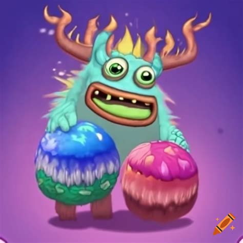 My singing monsters independence day themed creature on Craiyon