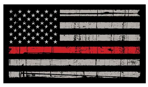 Thin Red Line Flag Wallpaper - Blogician