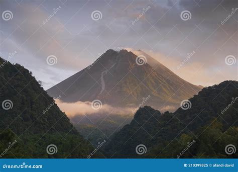 Gunung Merapi stock image. Image of indonesia, green - 210399825