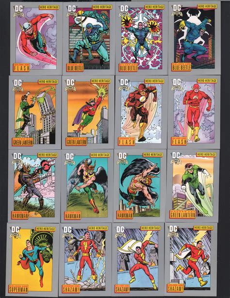 1991 DC Comics Complete 180 Trading Card Set Near Mint / Mint | Etsy