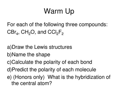 Warmup 1. Identify problems from BN WSs 1 and 2 that you would like Dr. Hart to review/clarify ...