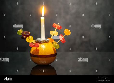 Orange Christingle is a symbolic object used in the Advent, Christmas ...