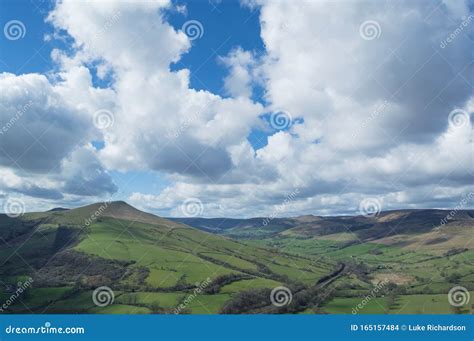 A View Over the Hope Valley in the Peak District, Derbyshire Stock Photo - Image of grass, peaks ...