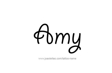 Amy Name Tattoo Designs