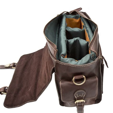 Luxury Brown Leather Camera Bag By Wombat | notonthehighstreet.com