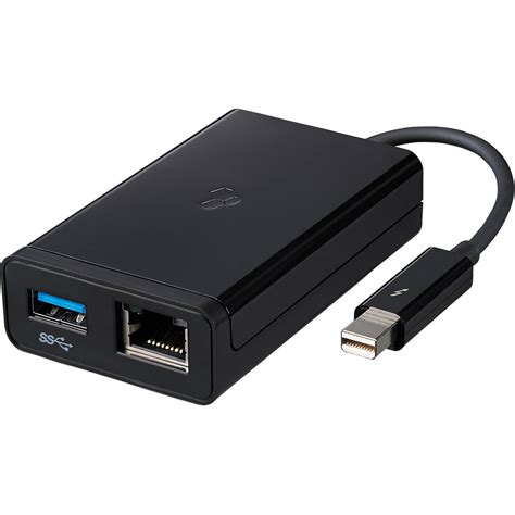 Kanex Thunderbolt to Gigabit Ethernet + USB 3.0 Adapter KTU20