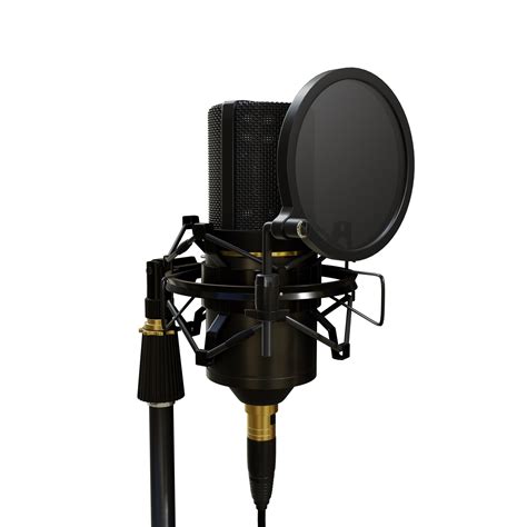 3d rendering of condenser microphone perspective view 21630051 PNG