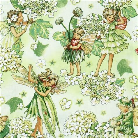 Michael Miller flower fabric Morning Fairy Garden fairy | Fairy paintings, Fairy garden, Fairy ...