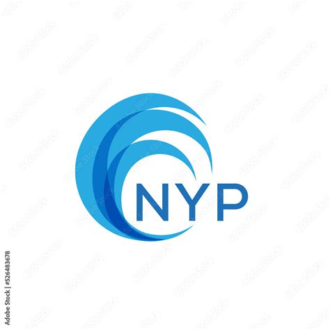 NYP letter logo. NYP blue image on white background. NYP Monogram logo design for entrepreneur ...