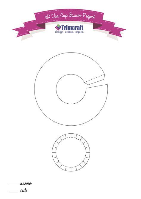 Free Saucer Template from Trimcraft http://www.trimcraft.co.uk/articles ...