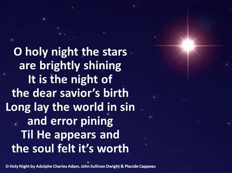 O Holy Night ~ Star of Bethlehem Christmas Eve Slides ~ Gorgeous