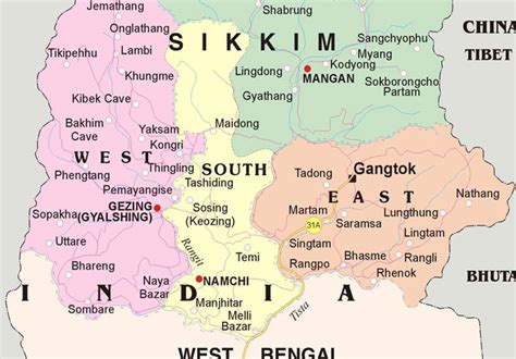 Sikkim Map Map Of Sikkim Sikkim Maps India Maps Of Si - vrogue.co