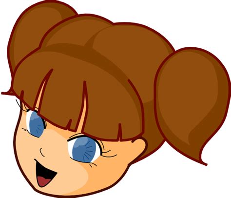 Girl Brown Hair Clip Art at Clker.com - vector clip art online, royalty ...