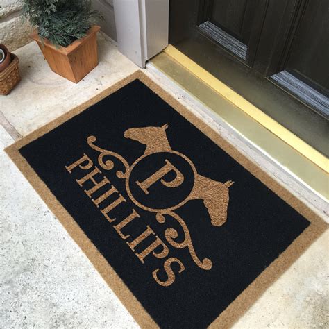 Infinity Custom Mats™ All-Weather Personalized Door Mat - STYLE: PHILI – rugsthatfit.com