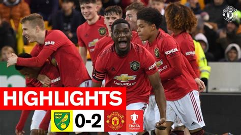 FA Youth Cup Highlights | Norwich 0-2 Manchester United | The Academy ...