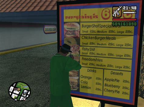 easter egg i noticed in the burger shot menu : r/GTA