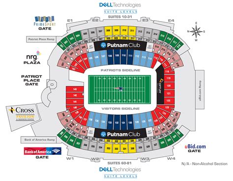 NFL Stadium Seating Charts, Stadiums of Pro Football