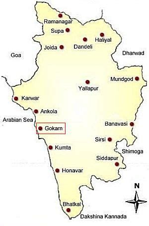 Gokarna India Map ~ ONEIROITAN1