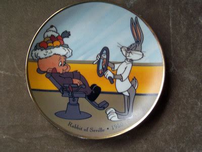 ELMER FUDD AND BUGS BUNNY RABBIT OF SEVILLE WARNER BROS COLLECTOR PLATE 1992 | #254368503