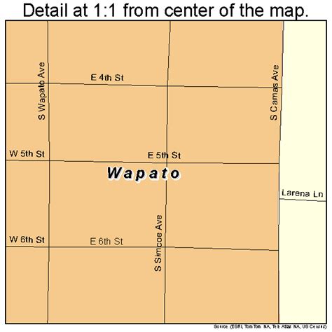 Wapato Washington Street Map 5376125