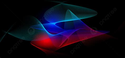 Abstract Black Background Blue And Red Light Green Lines Vector ...