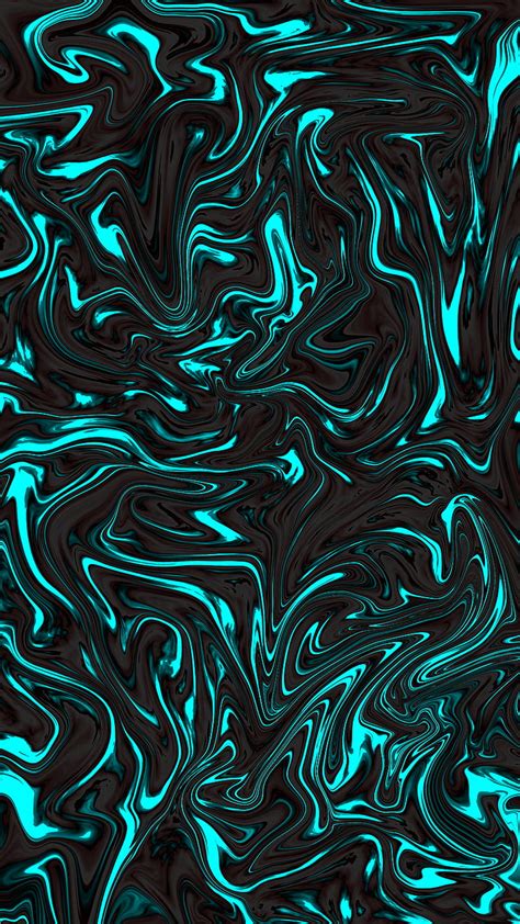 Blue lava flow, abstract, black, colorful, colors, fire, liquid, mix, HD phone wallpaper | Peakpx