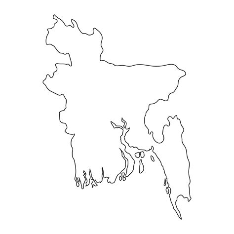 Highly detailed Bangladesh map with borders isolated on background 25755349 Vector Art at Vecteezy