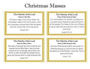 Christmas Scripture Verse Memory Cards by Little Chickadee Creations