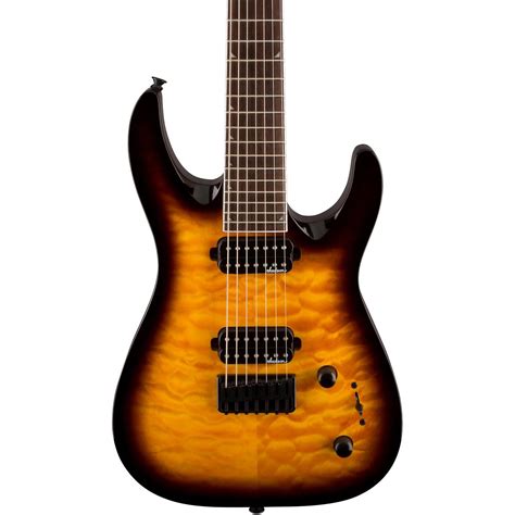 Jackson JS32-7 Dinky DKA QM 7-String Electric Guitar Tobacco Burst ...