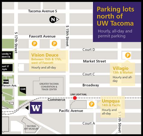 Parking Maps | Transportation Services | University of Washington Tacoma