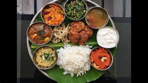 South Indian Thali Recipe | Veg South Indian Lunch Menu Ideas | Indian ...