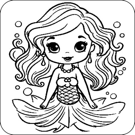 Cute Mermaid Coloring Pages for Kids | Made By Teachers