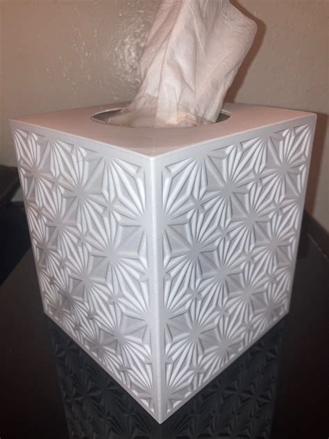 Asanoha Kumiko Pattern Tissue Box Cover by Spkealex89 | Download free STL model | Printables.com