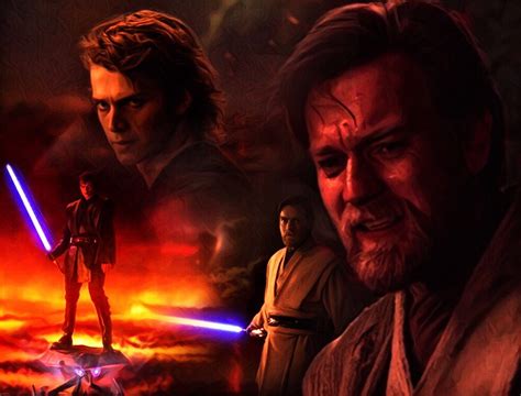 Anakin Vs Obi Wan Wallpaper ~ Obi-wan Kenobi And Anakin Skywalker ...