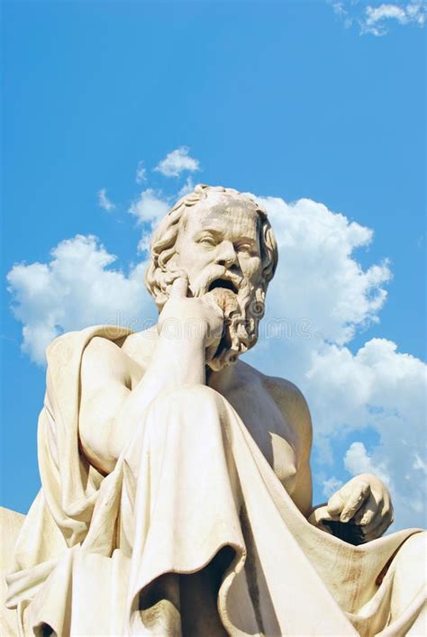 Socrates Statue at the Academy of Athens Stock Image - Image of ...