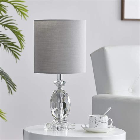 LEEZM Bedside Table Lamp for Living Room, Bedroom, Children Room Crystal Bedside Lamp Night ...