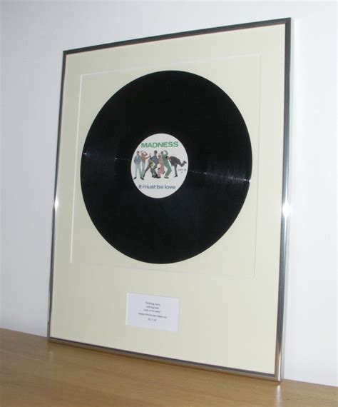 Madness - It Must Be Love - framed vinyl