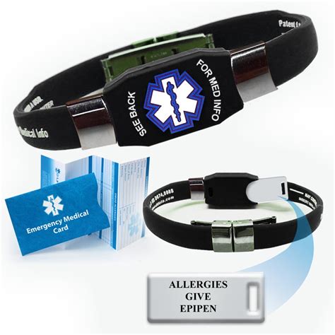 "Allergies Give EPIPEN" ELITE Medical Alert ID Bracelet. Choose Color! - Walmart.com - Walmart.com