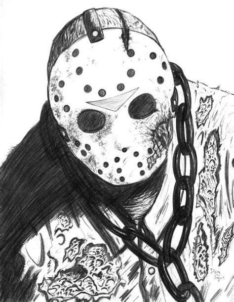 Friday the 13th part 7 Jason | Jason voorhees art, Jason drawing, Jason voorhees drawing