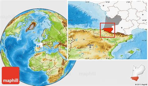 Pyrenees Mountains Location On World Map | Time Zones Map