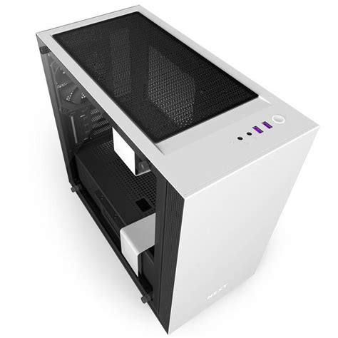 NZXT H400i Mid Tower Case - Matte White - CA-H400W-WB | Mwave.com.au