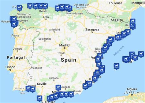 Dog Friendly beaches in Spain in one handy map