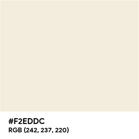 New Ivory color hex code is #F2EDDC