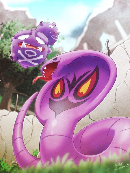 Weezing and Arbok by tamaume.deviantart.com on @deviantART Ghost Type Pokemon, Pokemon Team ...