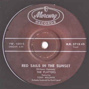 The Platters - Red Sails In The Sunset (1960, Vinyl) | Discogs